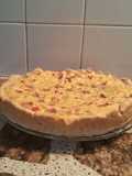 Tarta de cebollas y queso con panceta
