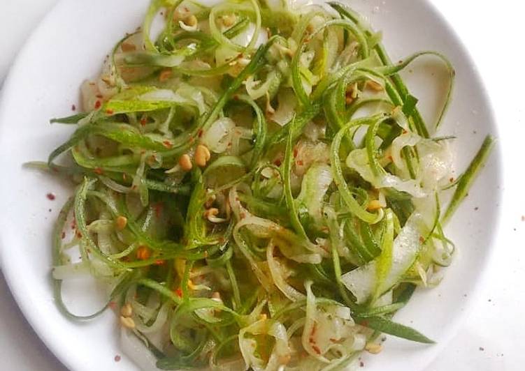 Recipe: Tasty Thai style Cucumber Noodle Salad