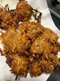 Potato and cabbage leaf pancakes without flour