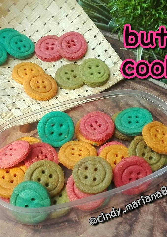 Foto resep Button Cookies alias Kukis Kancing