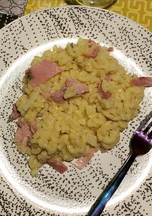 Une photo de Risotto de coquillettes