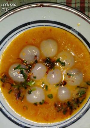 Foto resep Bakso Cilok Kenyal Kuah Pedas Isi Daging #PekanInspirasi