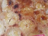 Torta de banana invertida de avena