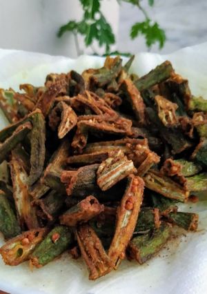 A picture of Bhindi Fry.