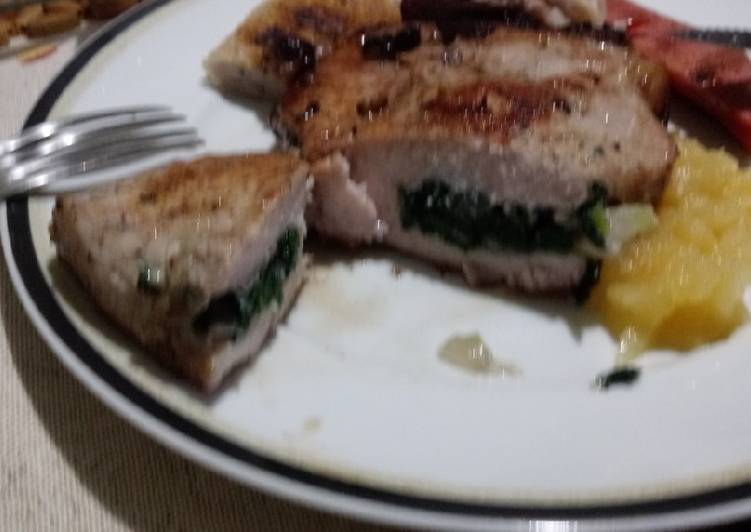 Bistecas de porco recheadas - Tudogosreceitas