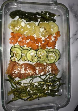 Una foto de Verduras en la air fryer