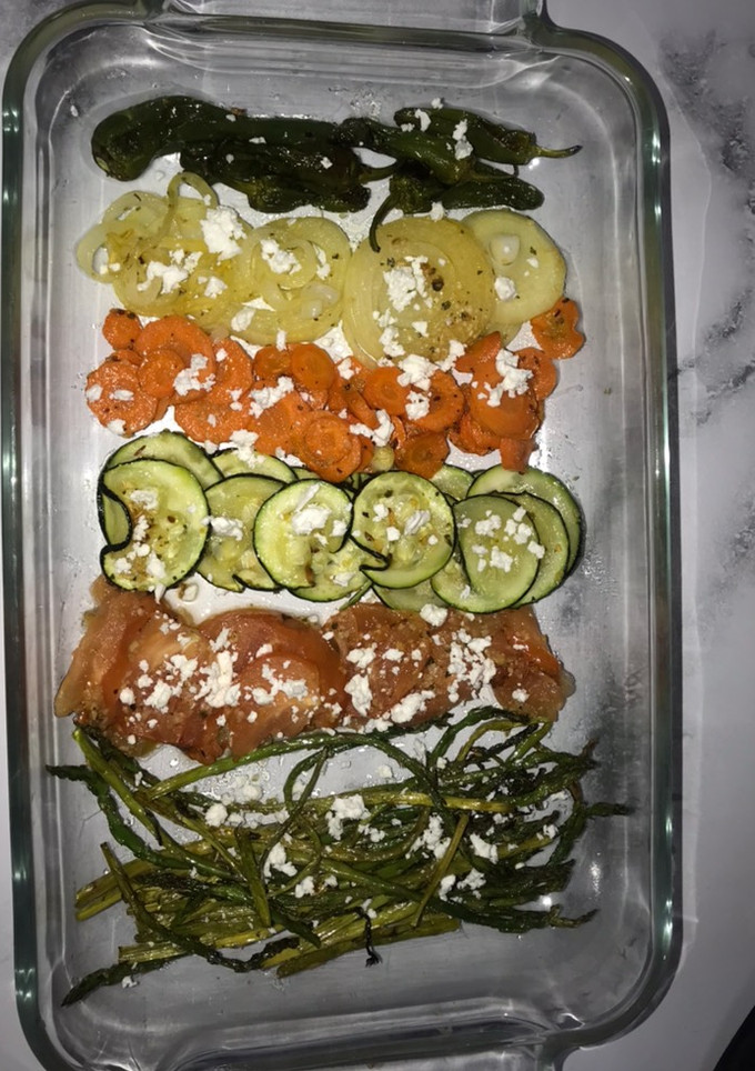 Una foto de Verduras en la air fryer