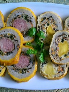 Hình của món Chả Ngũ Sắc.