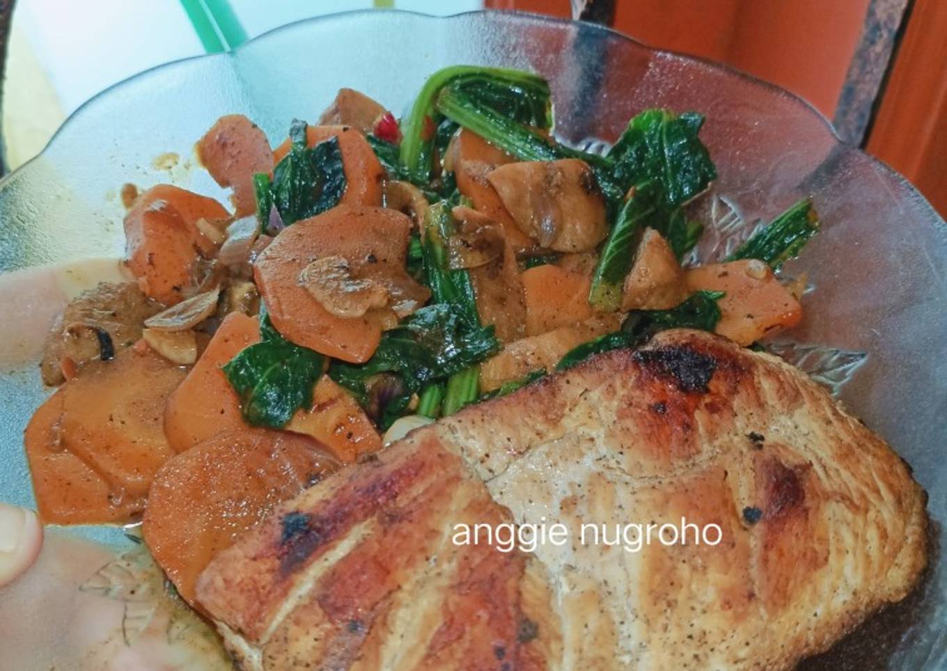 #8 GERD/MAAG AYAM PANGGANG SAYUR WORTEL SAWI ALA DIET MURAH