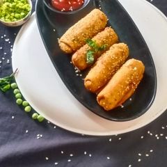 Matar rolls(green peas rolls) A picture of Matar rolls(green peas rolls).