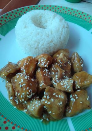 Una foto de Pollo a la Naranja