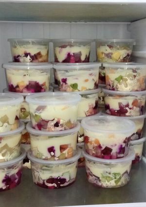 Foto resep Salad buah creamy simple