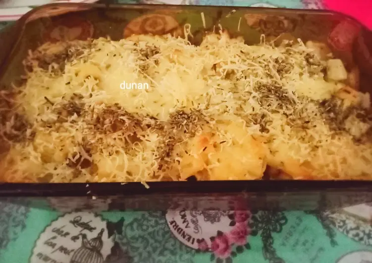 Resep Unik Baked Potato beef creamy cheesy Nikmat Lezat