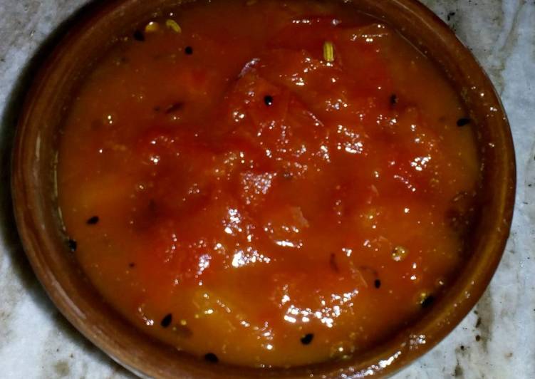 tomato aam papad dates chutney recipe main photo