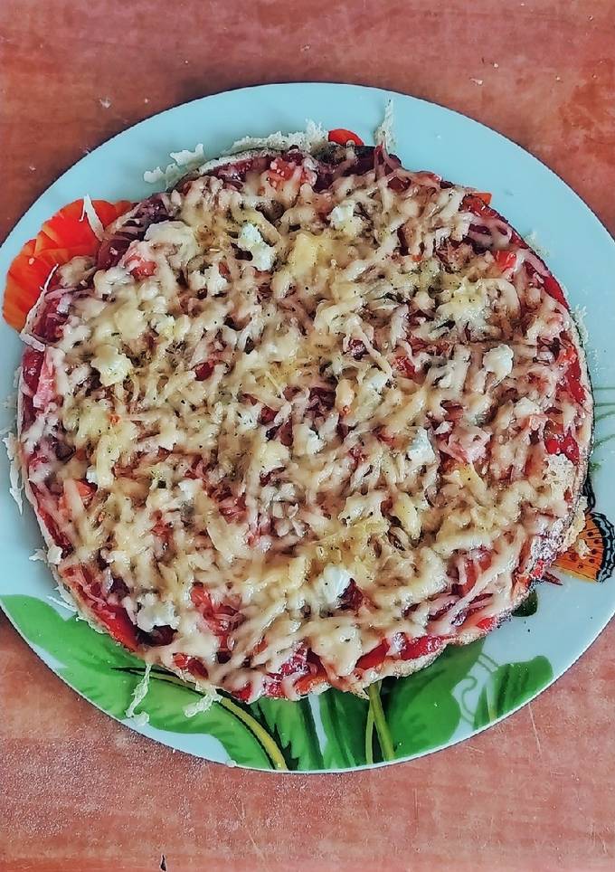 Пицца на сковороде за пару минут