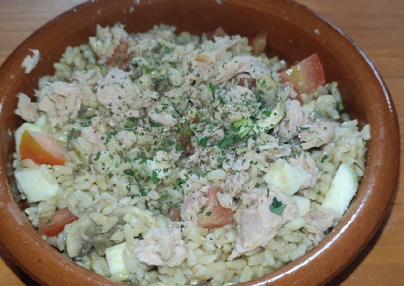 Ensalada templada de arroz