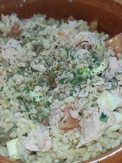 Una foto de Ensalada templada de arroz