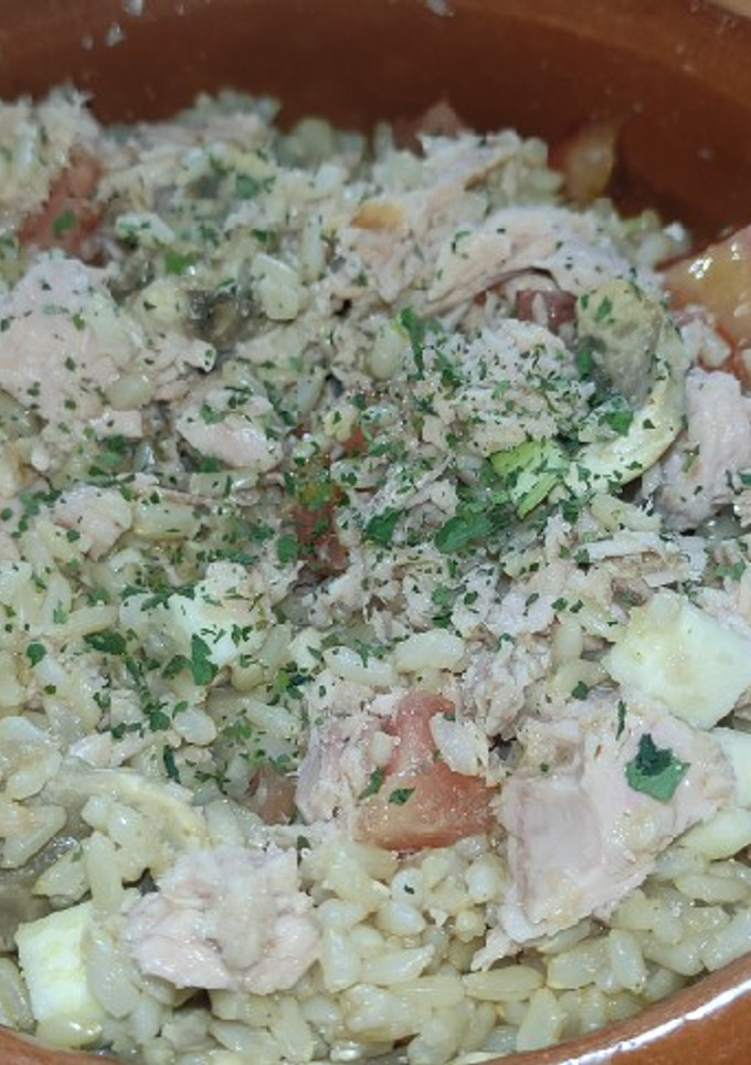 Una foto de Ensalada templada de arroz