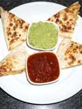 Quesadillas with Hot Dogs and Eggs