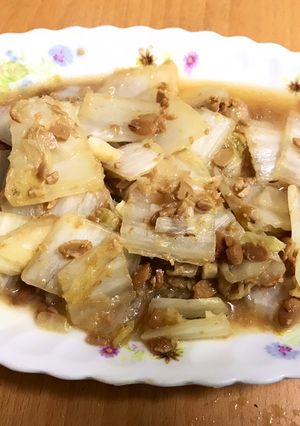 👩🏻‍🍳肉燥娃娃菜（罐頭食品） 的食譜成品照片