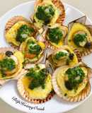 Sò Điệp Nướng Trứng Cút Mỡ Hành