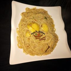 Jollof din Taliya da dankali A picture of Jollof din Taliya da dankali.