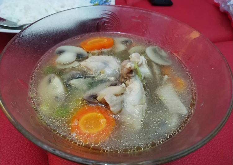 Resep Sup Ayam Jamur Merang yang Sempurna