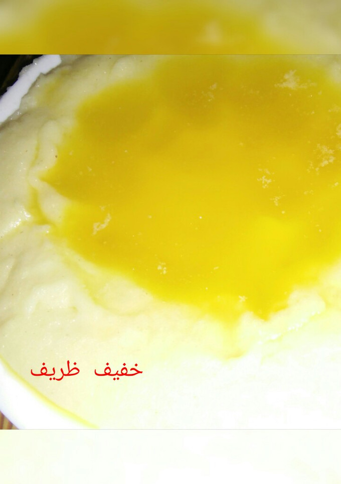 صورة لوصفة عصيدة السميد