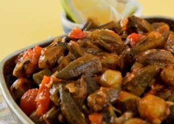 How to Cook Delicious Wonderful Okra In Oil Bamieh Bil Zeit