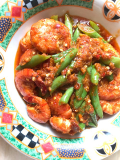 Foto resep Tumis udang buncis balado