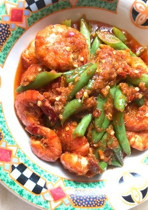 Foto resep Tumis udang buncis balado