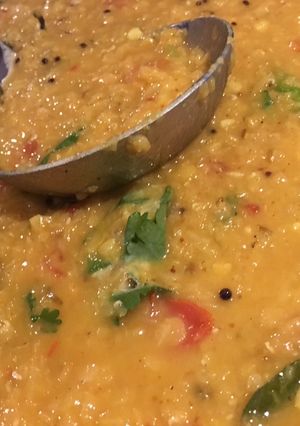 A picture of Red lentil Dahl🌱.