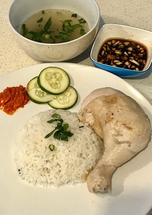 Foto resep Hainan Chicken Rice Cooker