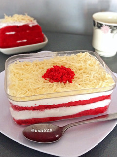 Foto resep Red velvet dessert box