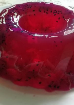 Foto resep Puding Buah Naga