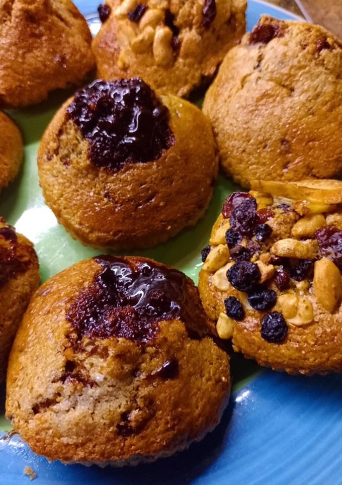 Una foto de Muffins de banana, sin azúcar en freidora de aire 🍌