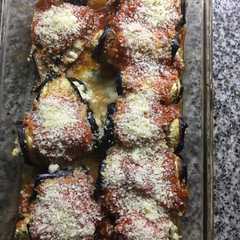 Una foto de Canelones de Berenjena