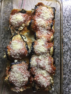 Una foto de Canelones de Berenjena