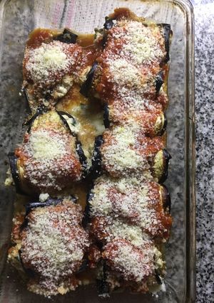 Una foto de Canelones de Berenjena