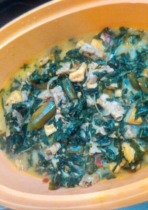 Foto resep Sayur kuning daun singkong