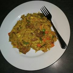 A picture of Beef briyani.