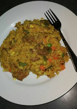 A picture of Beef briyani.