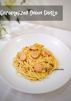 Foto resep Caramelized onion pasta