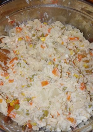 A picture of Ensalada de pollo.