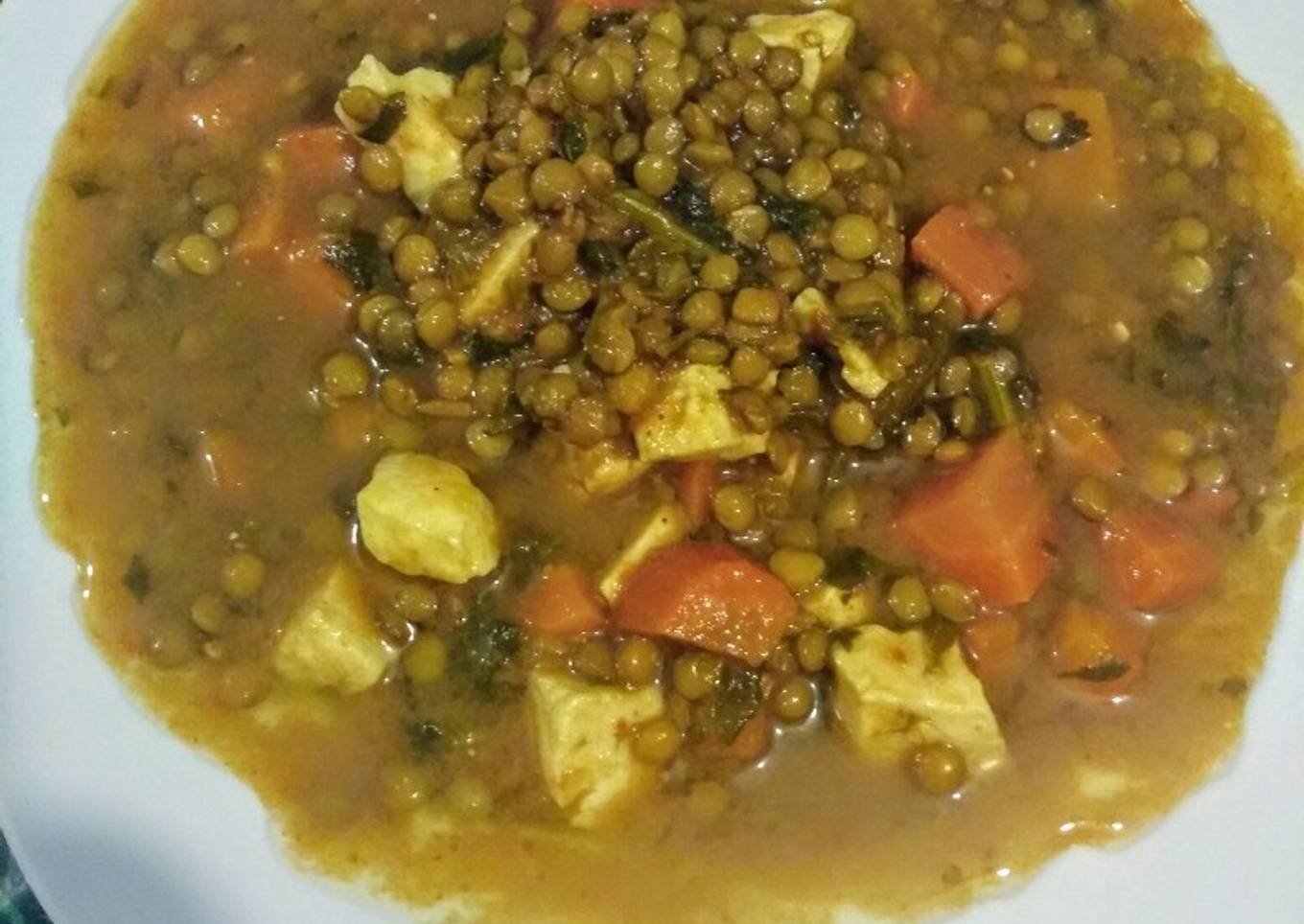 Lentejas con queso 😍