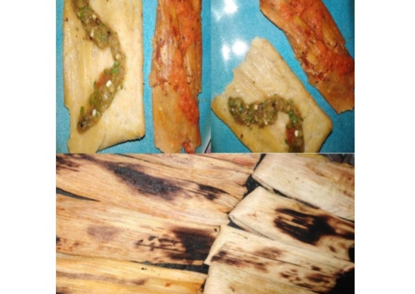 Tamales: Rojo, Rajas y Queso