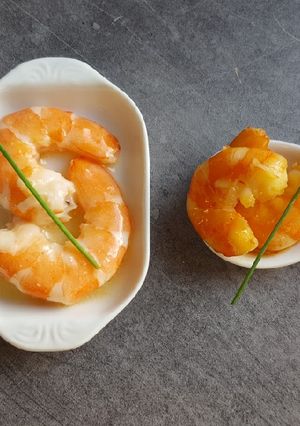Une photo de Duo de crevettes apéritives