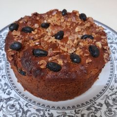 A picture of Aata gur cake (wholwheat & jaggery cake).