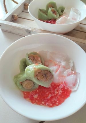 Foto resep Es Pisang Hijau