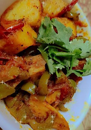 A picture of Masaledar Aloo Shimla Mirch.